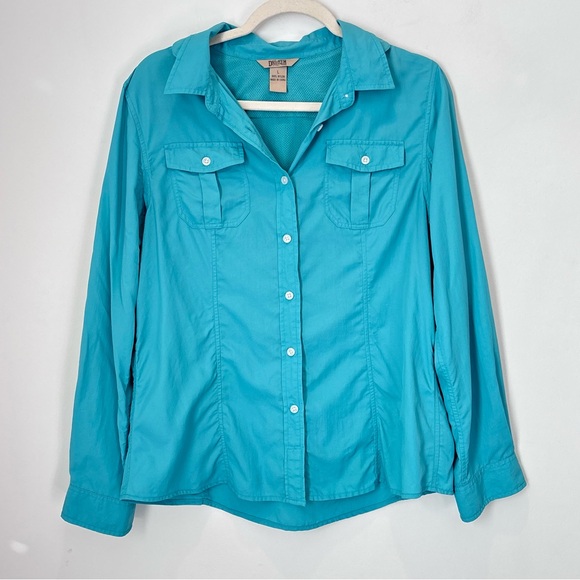 Duluth Trading Co Tops - Duluth Women's 100% Nylon Shirt Size Large - Hiking Outdoor Active Fishing  H11